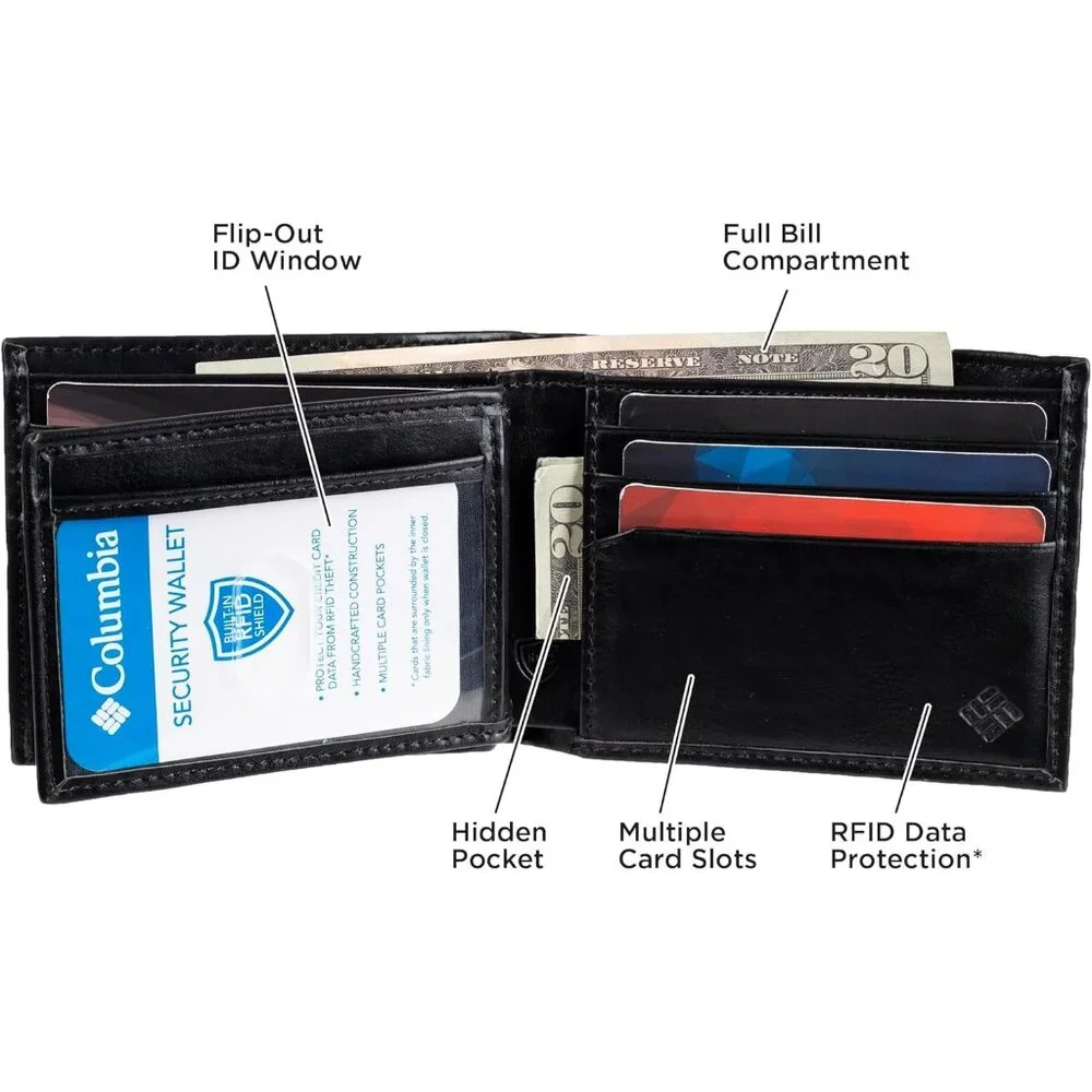 Columbia Men's Slim Bifold Wallet For Men's